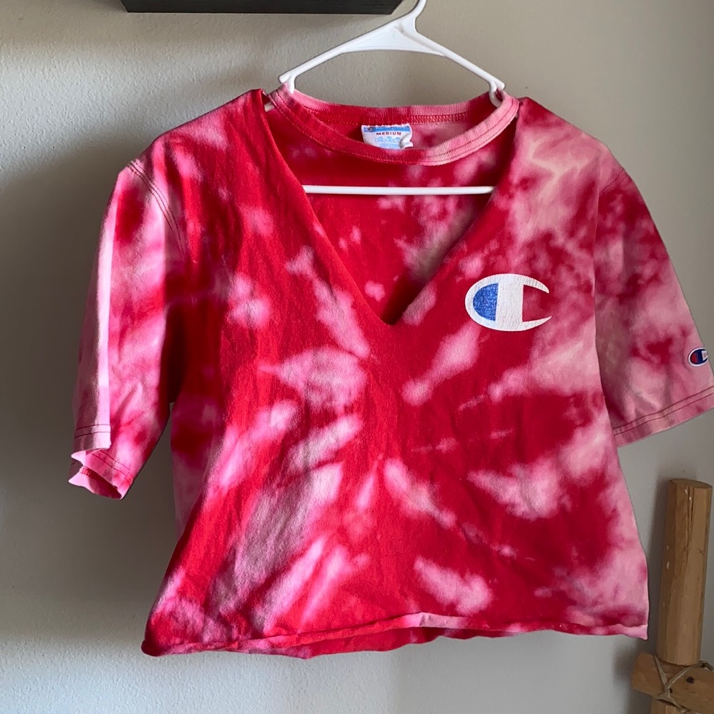 Bleached and Cut Crop Top